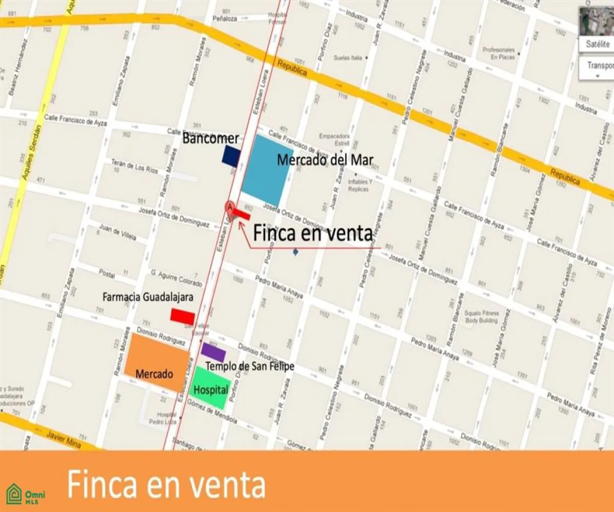 Bodega En Venta,Oblatos,Esteban Loera (San Felipe) 284, Guadalajara, Jalisco 44700, 4 Habitaciones,2 Baños,Esteban Loera (San Felipe),3,MX261092054