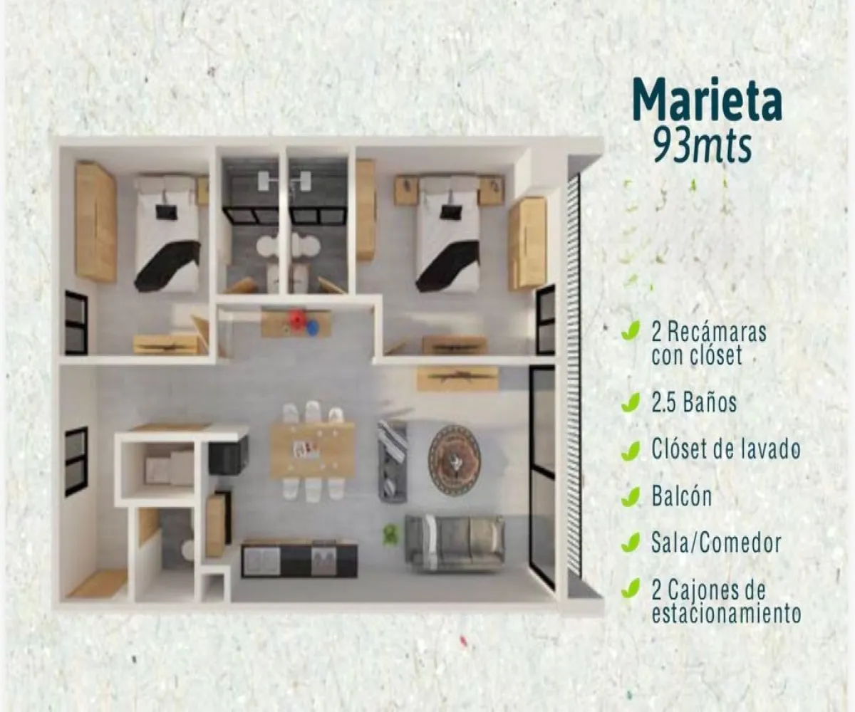 Departamento En Venta,Chapalita de Occidente,Avenida Guadalupe 5057 PISO 8, Zapopan, Jalisco 45030, 2 Habitaciones,2 Baños,Avenida Guadalupe,1,pmBzSjJ