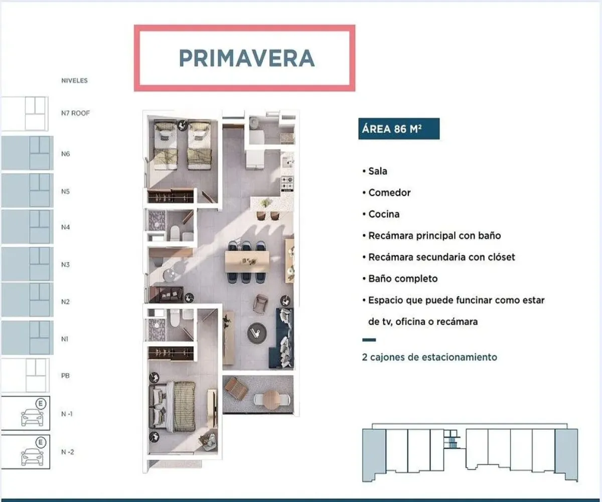 Departamento En Venta,Sin Nombre,Calle Prolongacion Avenida Las Fuentes S/N, San Pedro Tlaquepaque, Jalisco 45608, 2 Habitaciones,2 Baños,Calle Prolongacion Avenida Las Fuentes,1,pLHp3hC