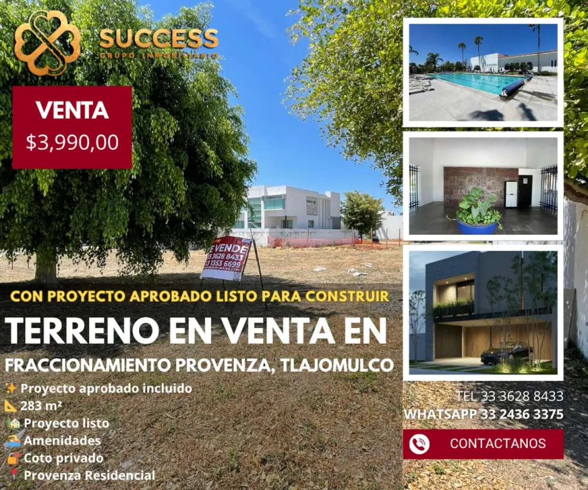 Terreno En Venta,Provenza Residencial,FRACCIONAMIENTO PROVENZA |, Tlajomulco de Zúñiga, Jalisco 45645,FRACCIONAMIENTO PROVENZA,p5i2Dau