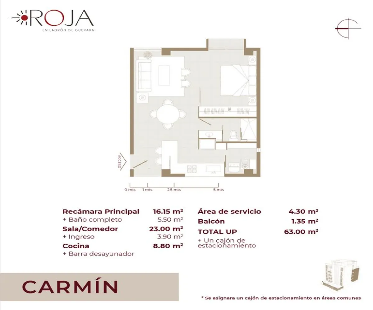 Departamento En Venta,Ladron De Guevara,Calle Francisco Rojas González 634, Guadalajara, Jalisco 44600, 1 Cuarto,1 Baño,Calle Francisco Rojas González,1,pnsn9iH