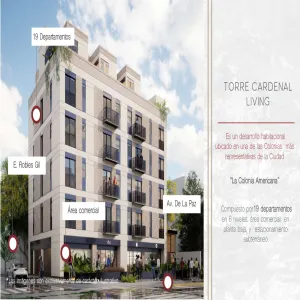 Departamento En PreVenta,Americana,La Paz, Guadalajara, Jalisco 44160, 2 Habitaciones,1 Baño,Cardenal Living,La Paz ,6,554156