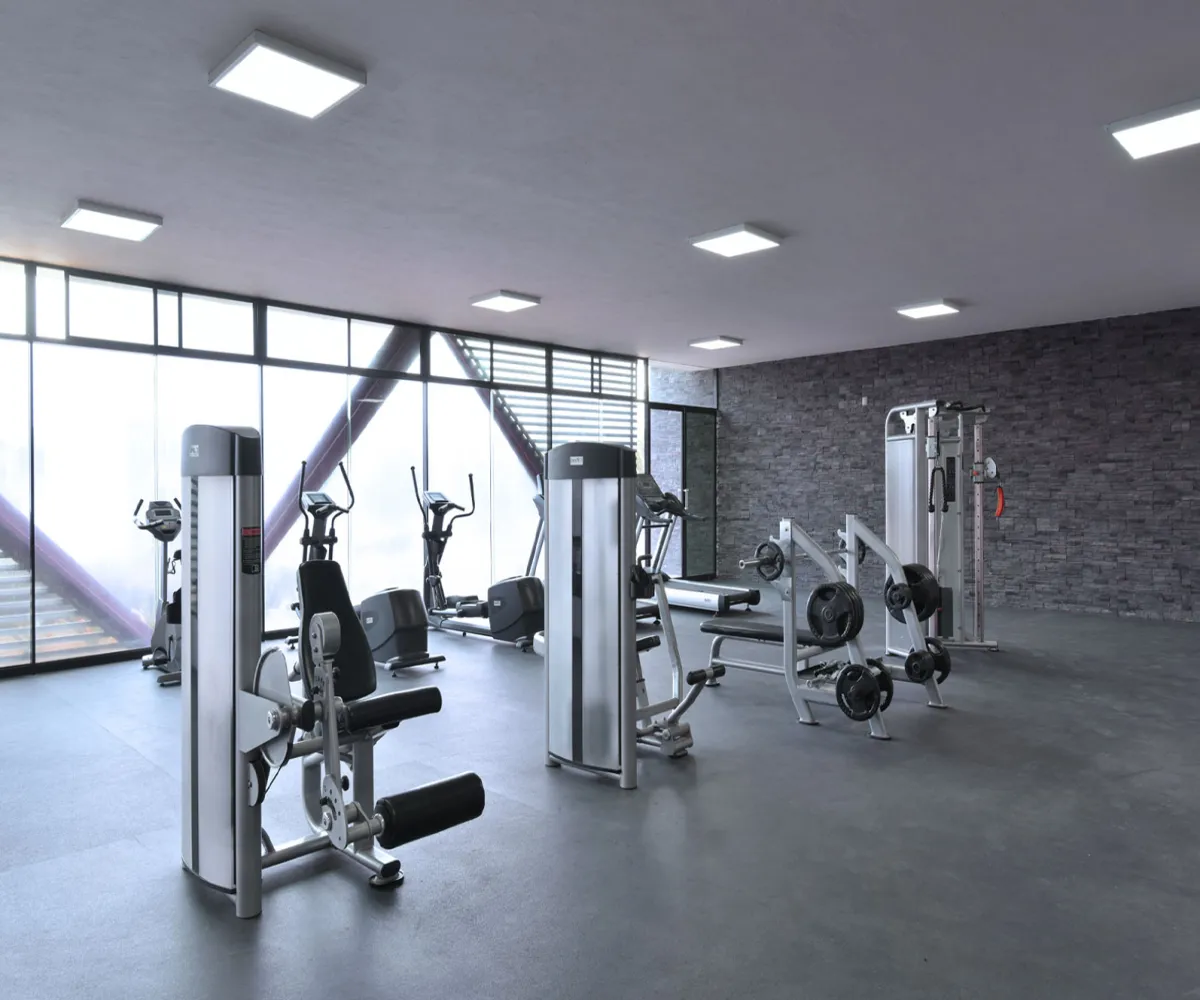 La casa club de Valle imperial está equipada con Gimnasio La casa club de Valle imperial está equipada con Gimnasio