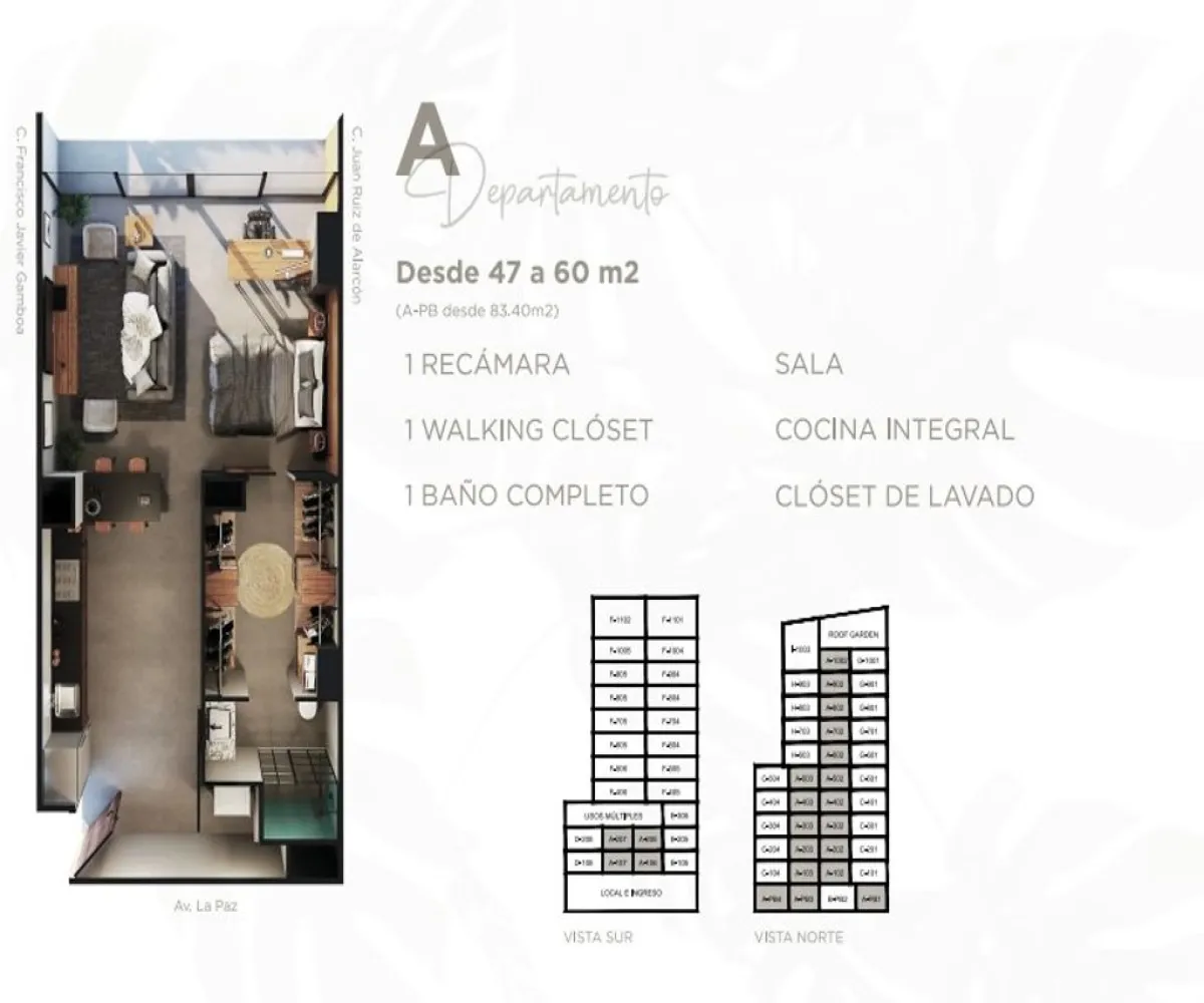 Departamento En Venta,Americana,av de la paz 2370, Guadalajara, Jalisco 44160, 1 Cuarto,1 Baño,av de la paz,12,ps8cKBR