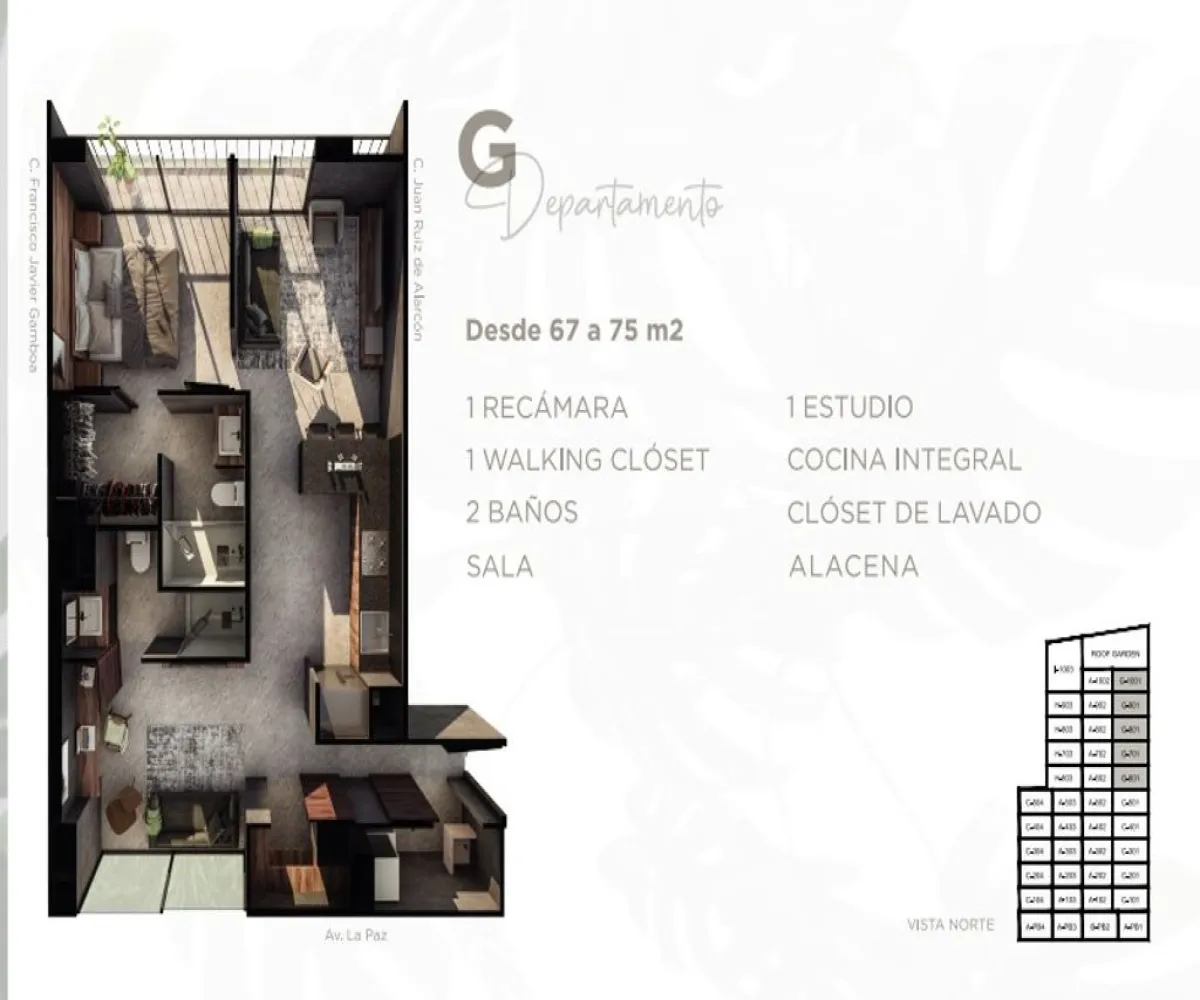 Departamento En Venta,Americana,av de la paz 2370, Guadalajara, Jalisco 44160, 1 Cuarto,1 Baño,av de la paz,12,ps8cKBR