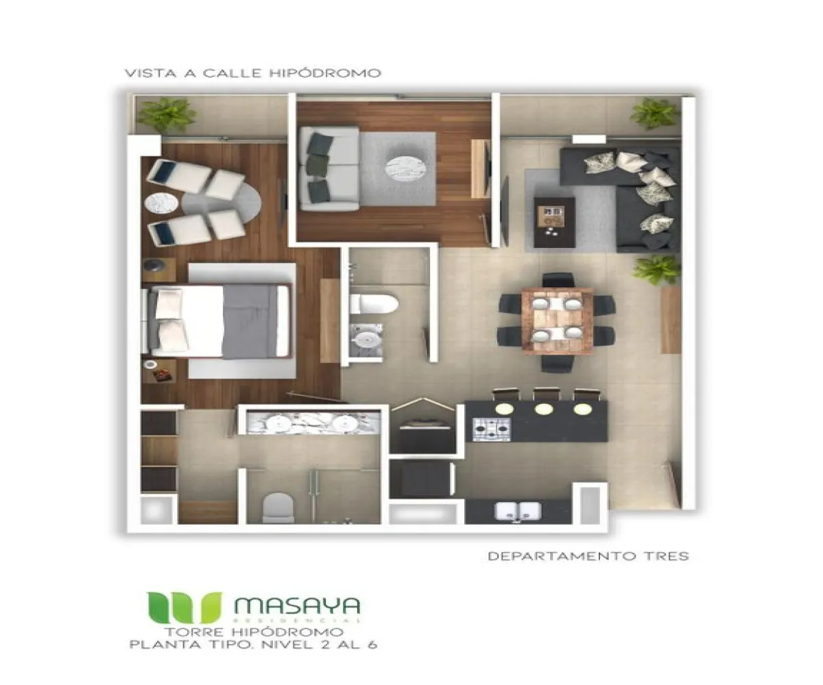 Departamento En PreVenta,Colomos Providencia,Asunción 1985, Guadalajara, Jalisco 44620, 2 Habitaciones,2 Baños,Asunción,1,pXBGHVq