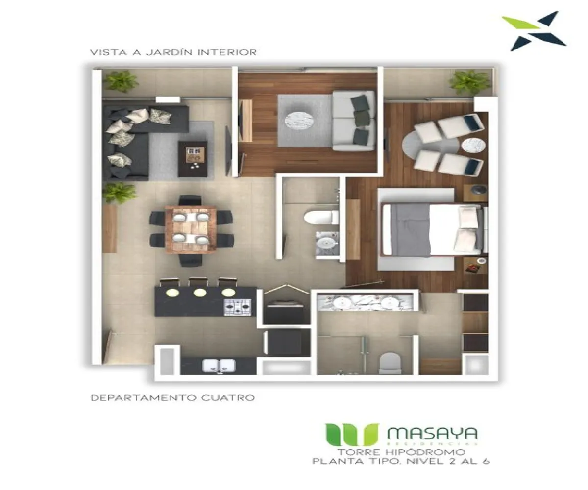 Departamento En PreVenta,Colomos Providencia,Asunción 1985, Guadalajara, Jalisco 44620, 2 Habitaciones,2 Baños,Asunción,1,pXBGHVq