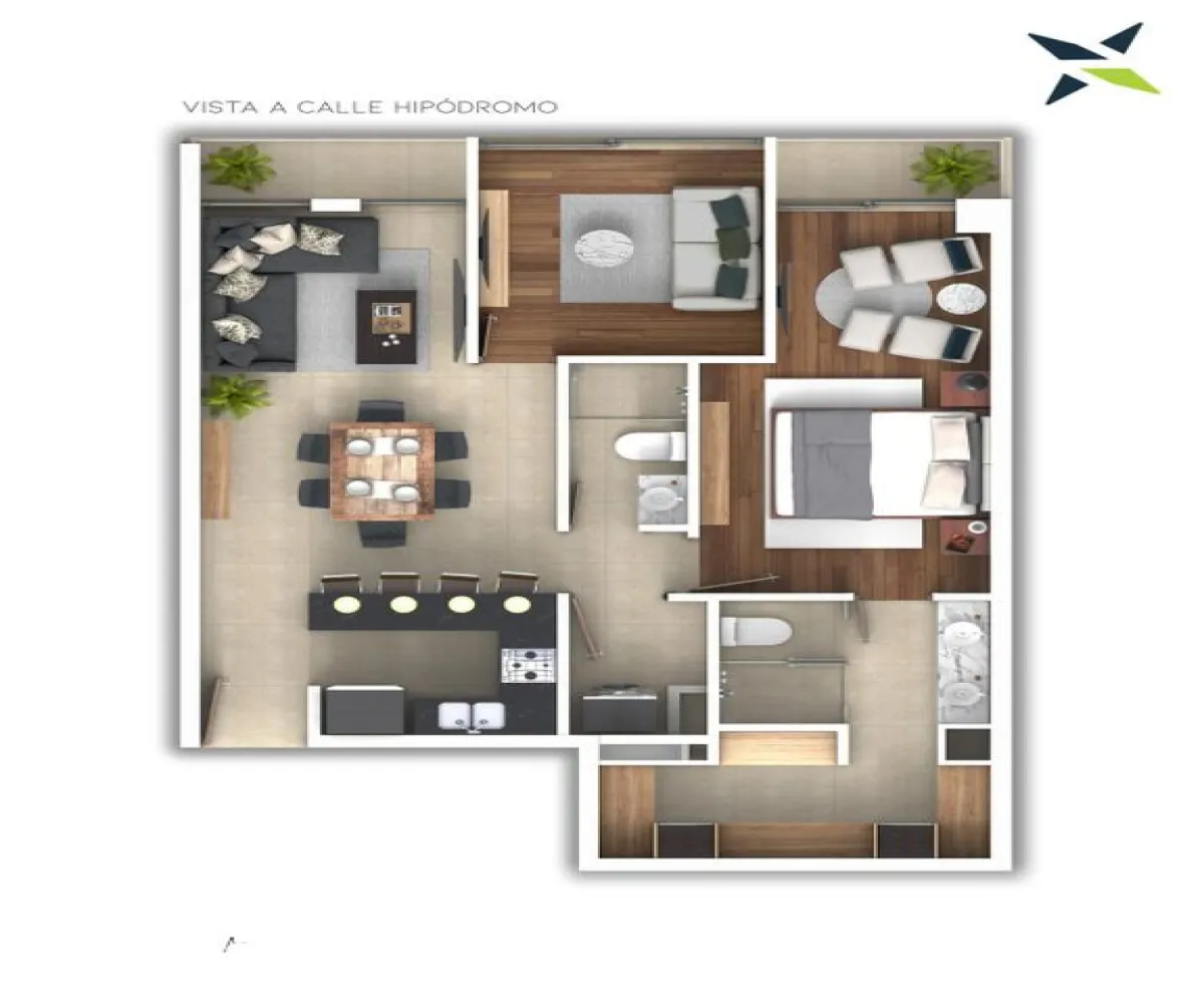 Departamento En PreVenta,Colomos Providencia,Asunción 1985, Guadalajara, Jalisco 44620, 2 Habitaciones,2 Baños,Asunción,1,pXBGHVq