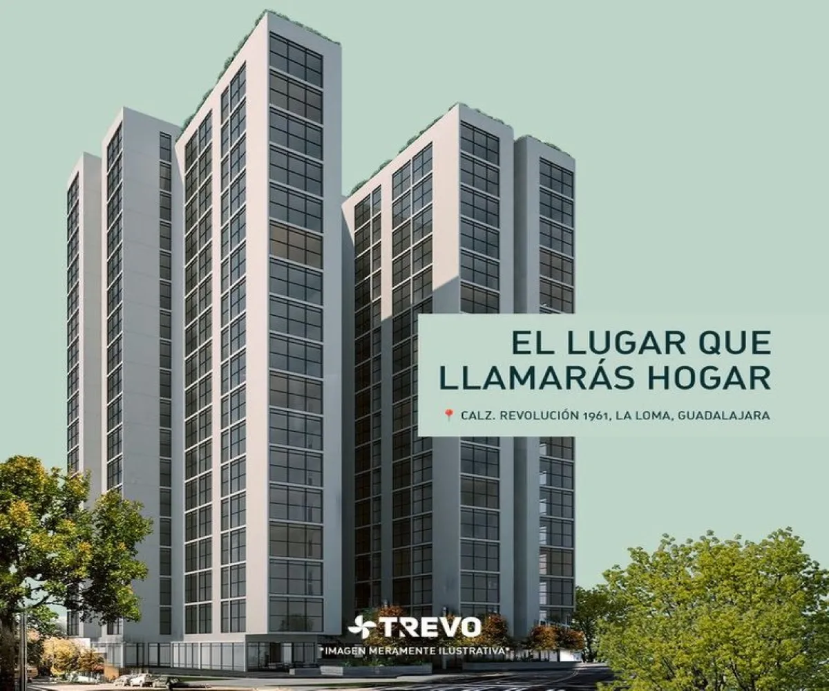 Departamento En PreVenta,La Loma,Av revolución 1951, Guadalajara, Jalisco 44410, 1 Cuarto,1 Baño,Av revolución ,16,pj7FfMx