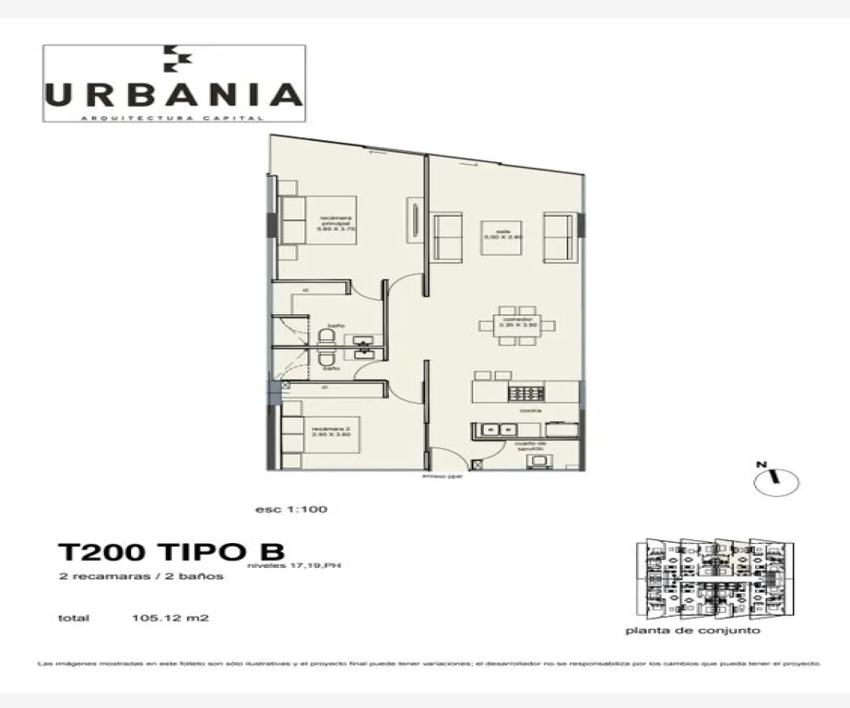Departamento En Venta,Juan Manuel Vallarta,AV MEXICO 5000 17-B, Zapopan, Jalisco 45120, 2 Habitaciones,2 Baños,AV MEXICO,1,pC3BHSD