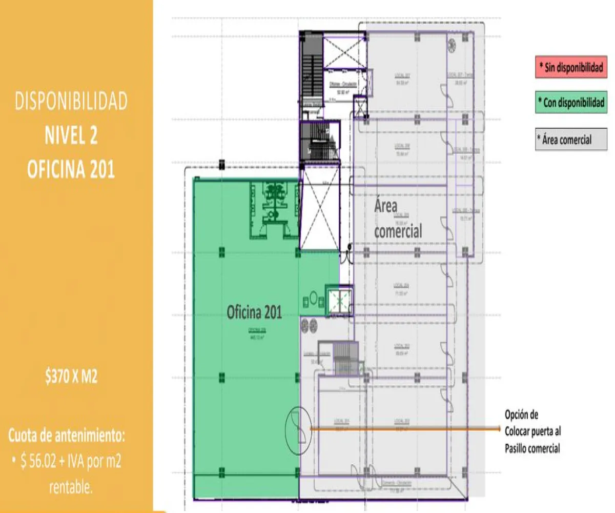 Oficina En Renta,Circunvalación Vallarta,Av. Rubén Darío 425, Guadalajara, Jalisco 44680, 1 Cuarto,1 Baño,Av. Rubén Darío ,1,puJAoBm