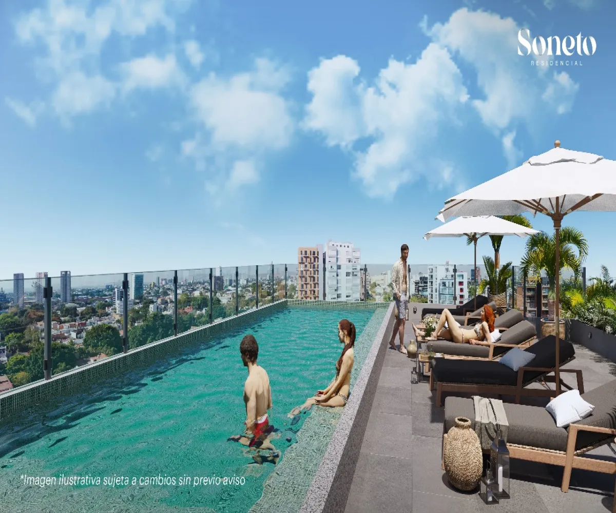 Departamento En PreVenta,Americana,Jose Guadalupe Zuno 2274 A, Guadalajara, Jalisco 44160, 1 Cuarto,1 Baño,SONETO Residencial,Jose Guadalupe Zuno ,12,679578