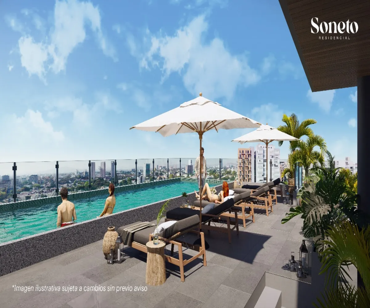 Departamento En PreVenta,Americana,Jose Guadalupe Zuno 2274 A, Guadalajara, Jalisco 44160, 1 Cuarto,1 Baño,SONETO Residencial,Jose Guadalupe Zuno ,12,679578