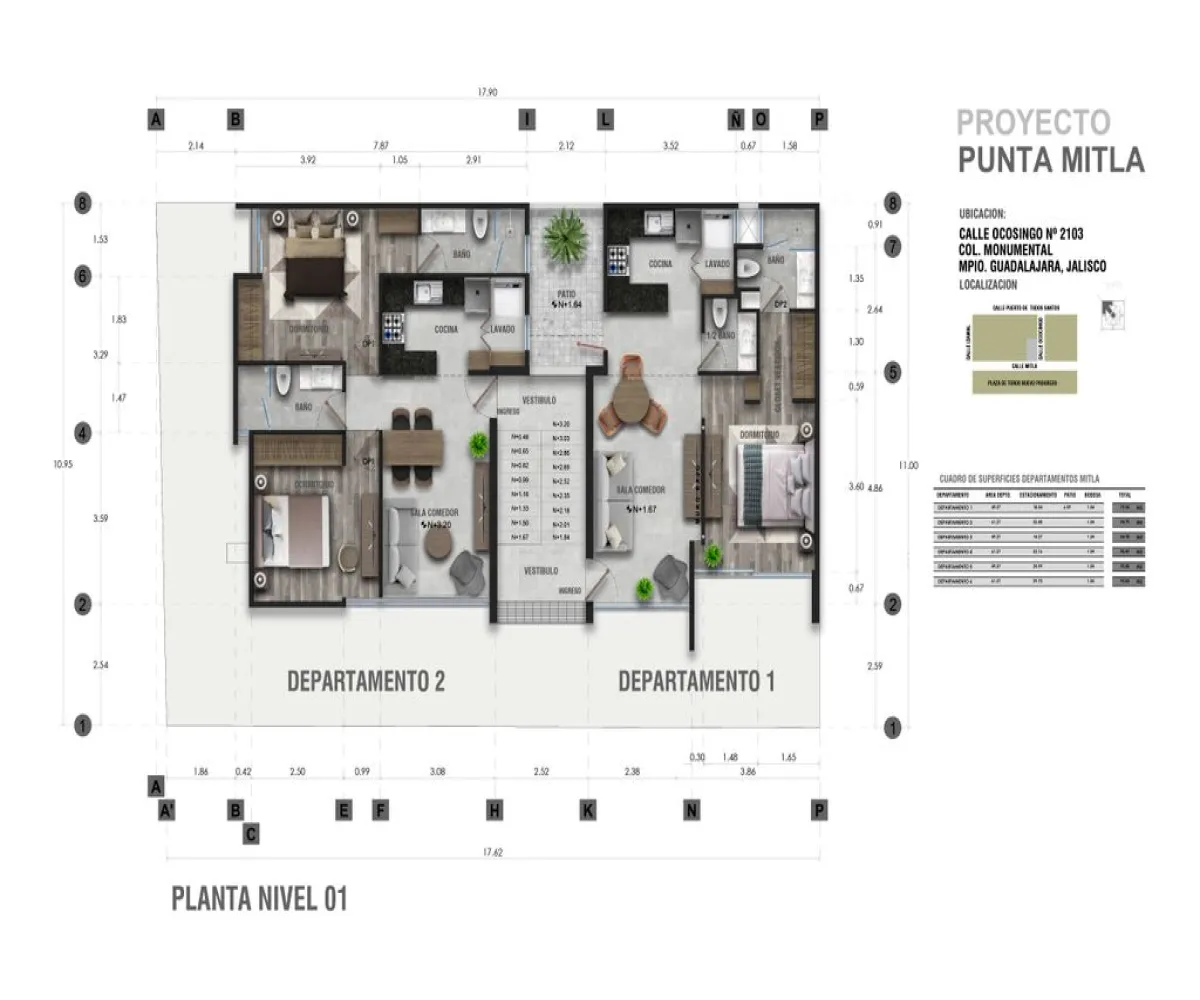 Departamento En Venta,Monumental,Ocosingo 2103 4, Guadalajara, Jalisco 44320, 2 Habitaciones,2 Baños,Ocosingo,2,p1jVL2e