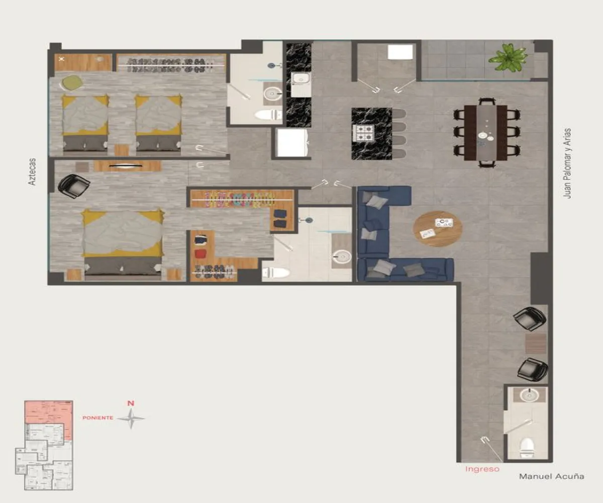 Departamento En Venta,Monraz,Av. Manuel Acuña 3144, Guadalajara, Jalisco 44670, 2 Habitaciones,2 Baños,Av. Manuel Acuña ,6,pTAmyQw