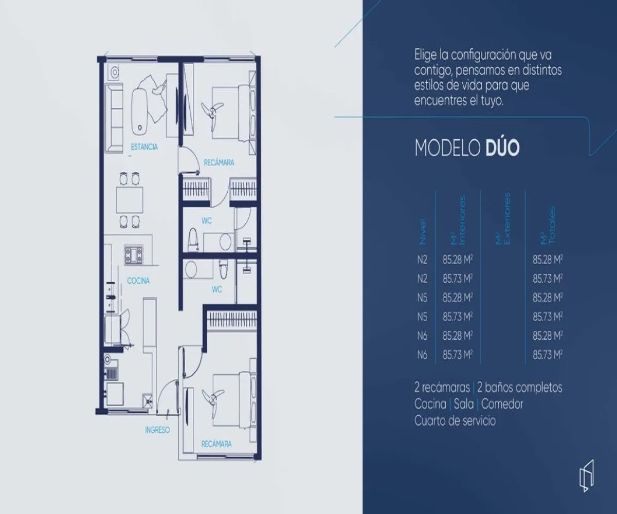 Departamento En Venta,Ciudad Granja,Calzada de los Fresnos 7049, Zapopan, Jalisco 45010, 2 Habitaciones,2 Baños,Calzada de los Fresnos ,6,phdfonH